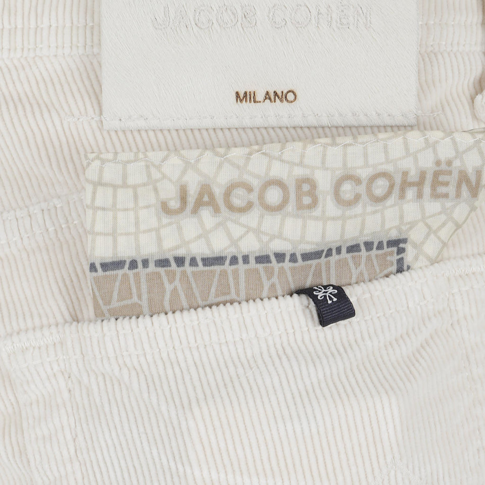 Pantalone in velluto bianco QE006036 S3653A81 JACOB COHEN 
