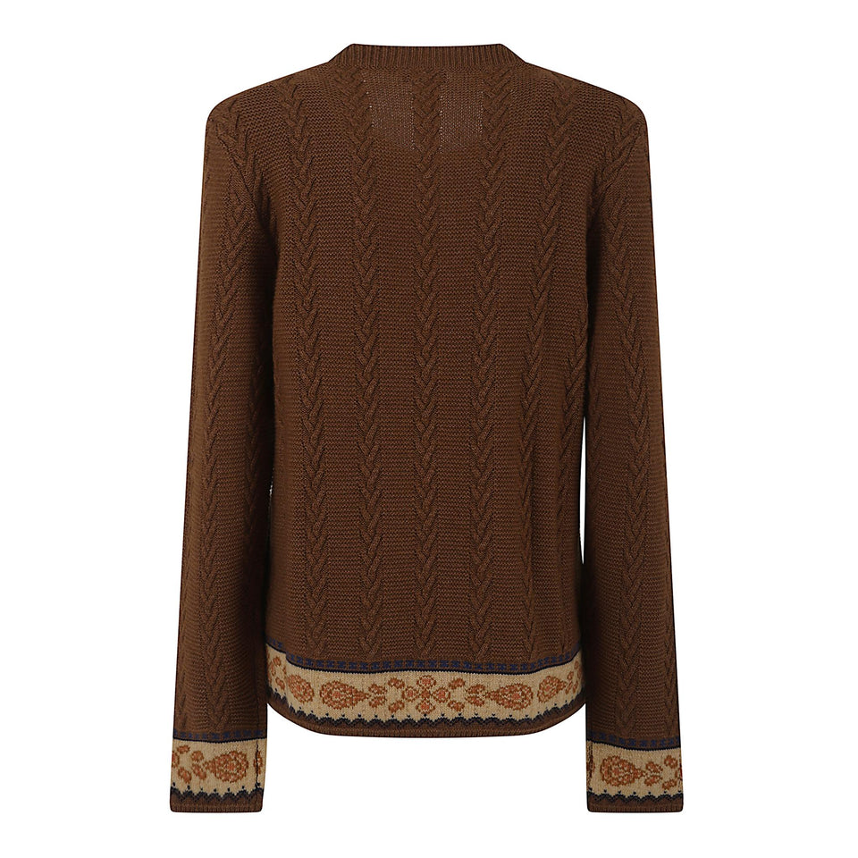 Maglia in lana marrone WRKE0319 AV713M0850 ETRO 