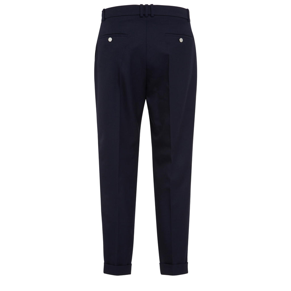 Pantalone in lana blu - GIO MORETTI