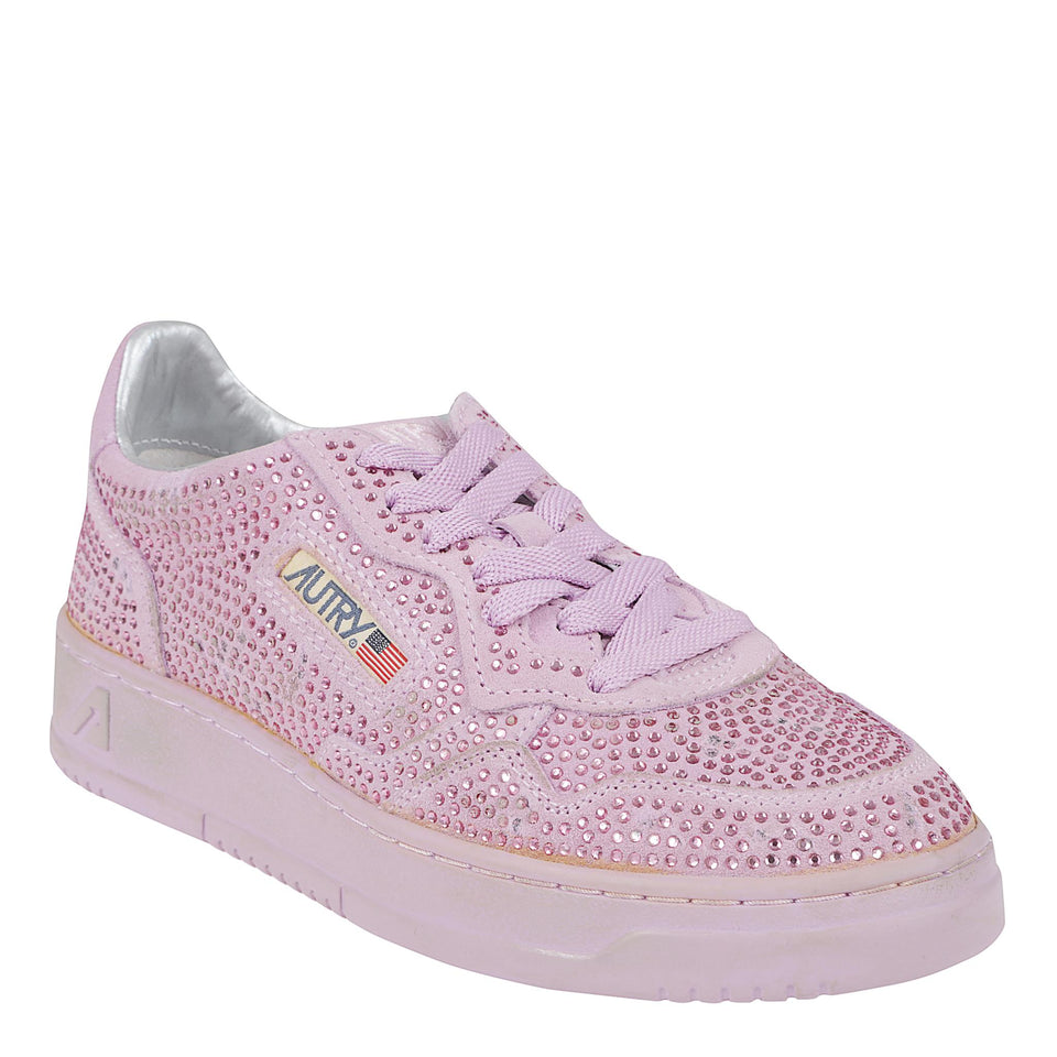 Sneakers ''Medalist Low'' in suede rosa AULW-NA04 LAVANDER AUTRY 