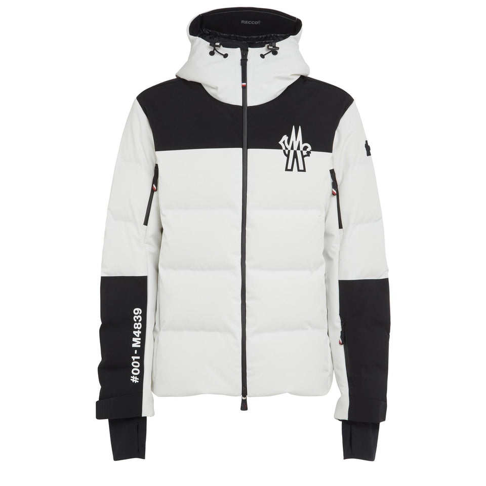 "Curtis" down jacket in white fabric