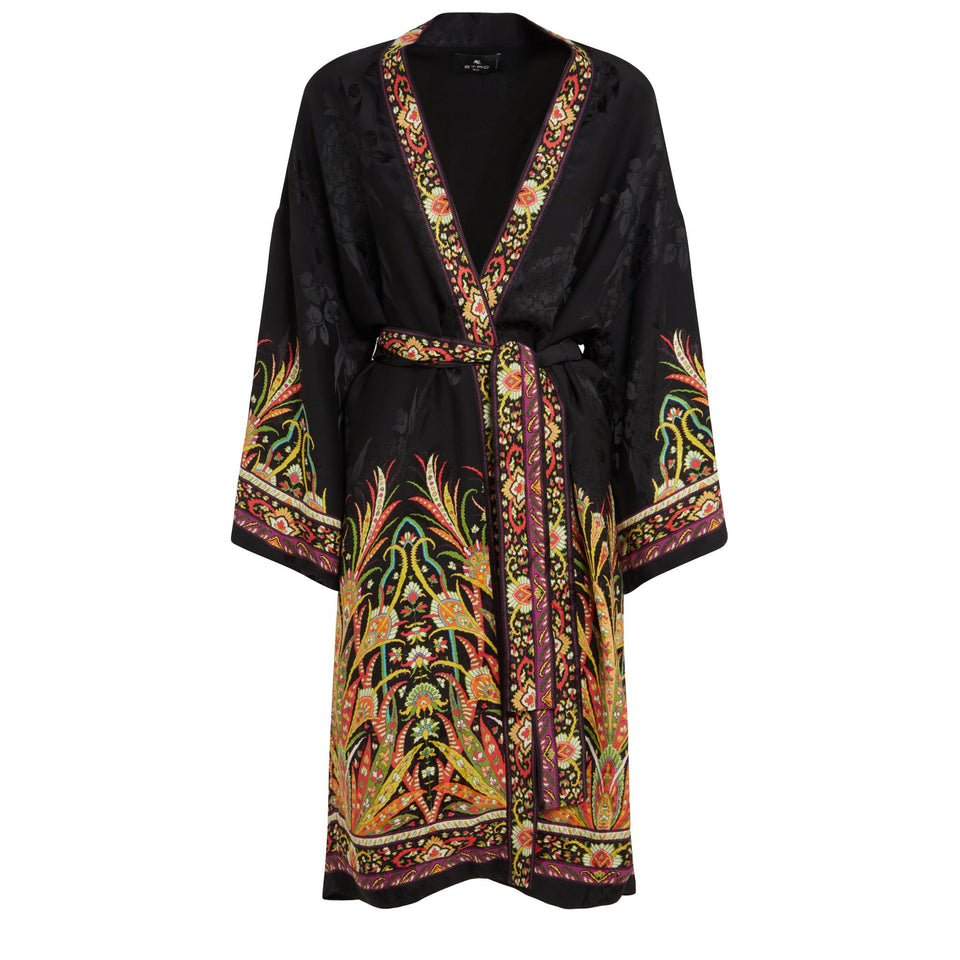 Kimono in tessuto multicolor