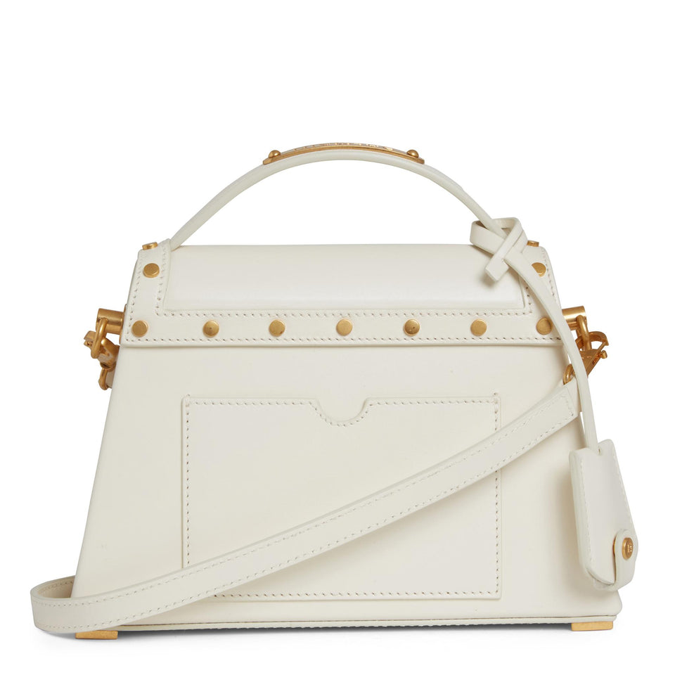 ''B-Buzz Dynasty'' Handbag in White Leather