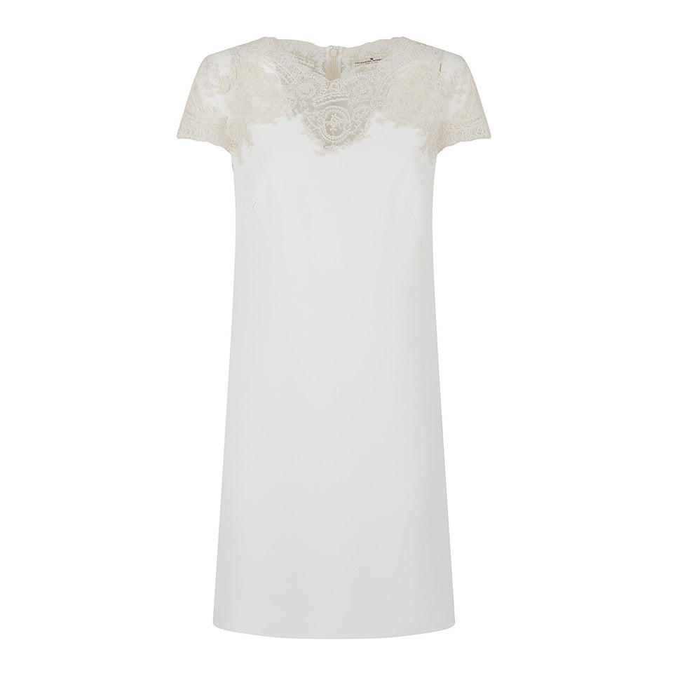 Abito in tessuto bianco D472Q778 APILM10606 ERMANNO SCERVINO 