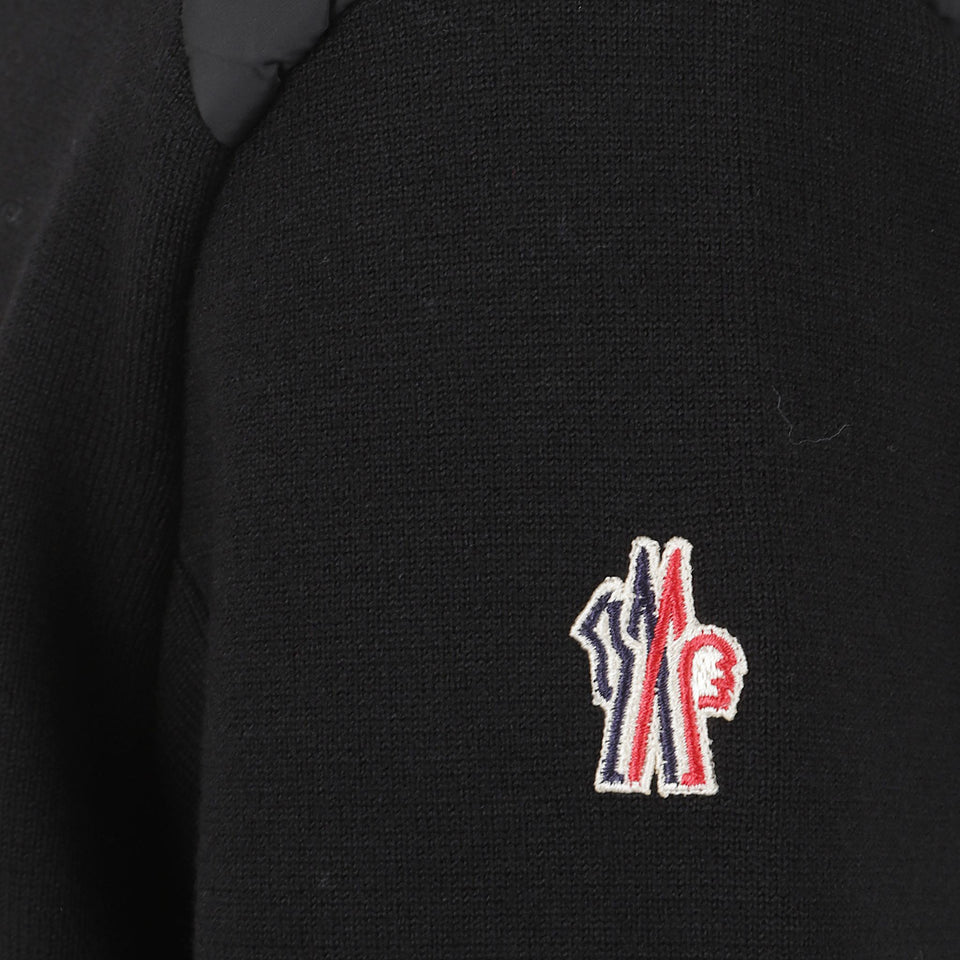 Cardigan in tessuto nero 9B00010 M1122999 MONCLER 