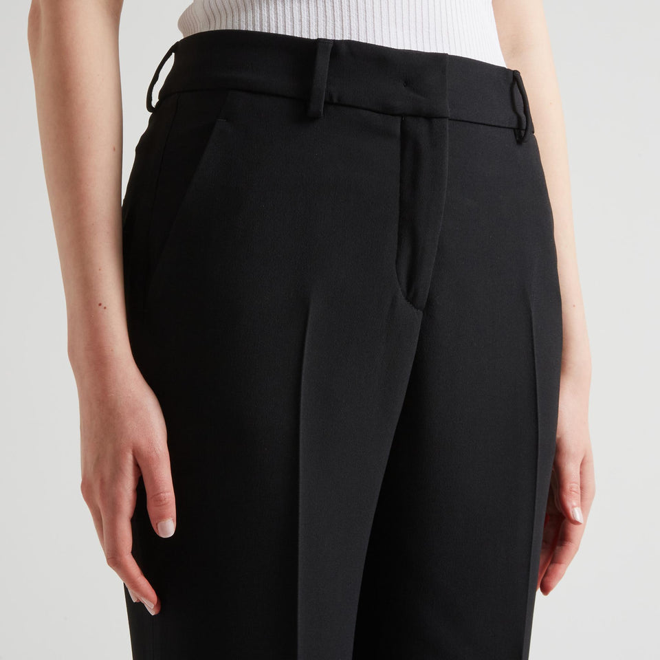 Pantalone "Petra" in tessuto nero