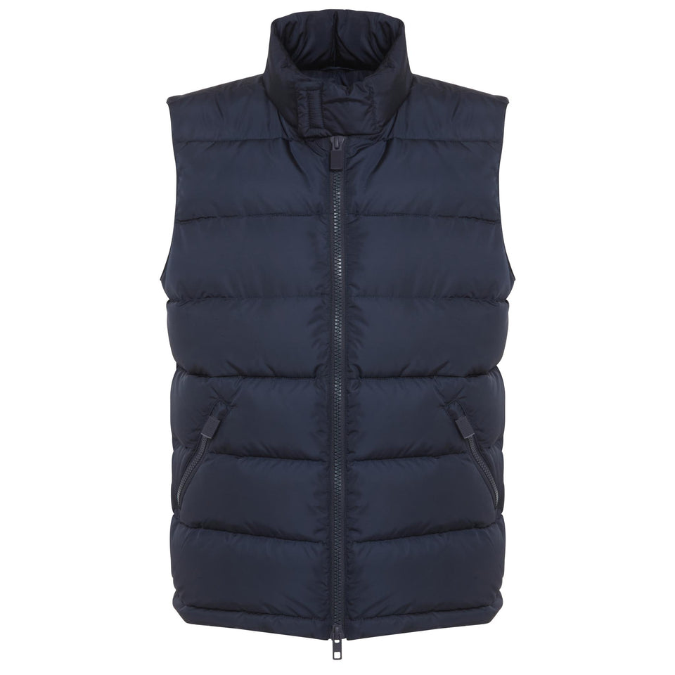 Gilet in tessuto blu