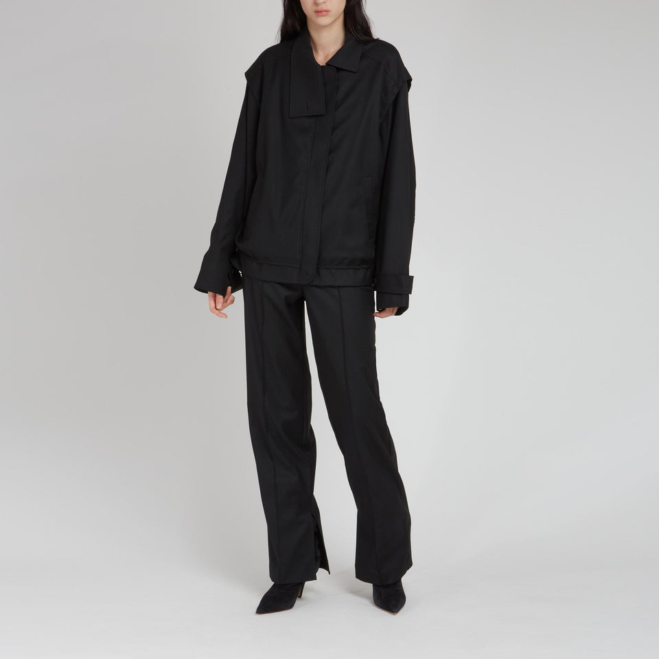 "Kamala" jacket in black fabric