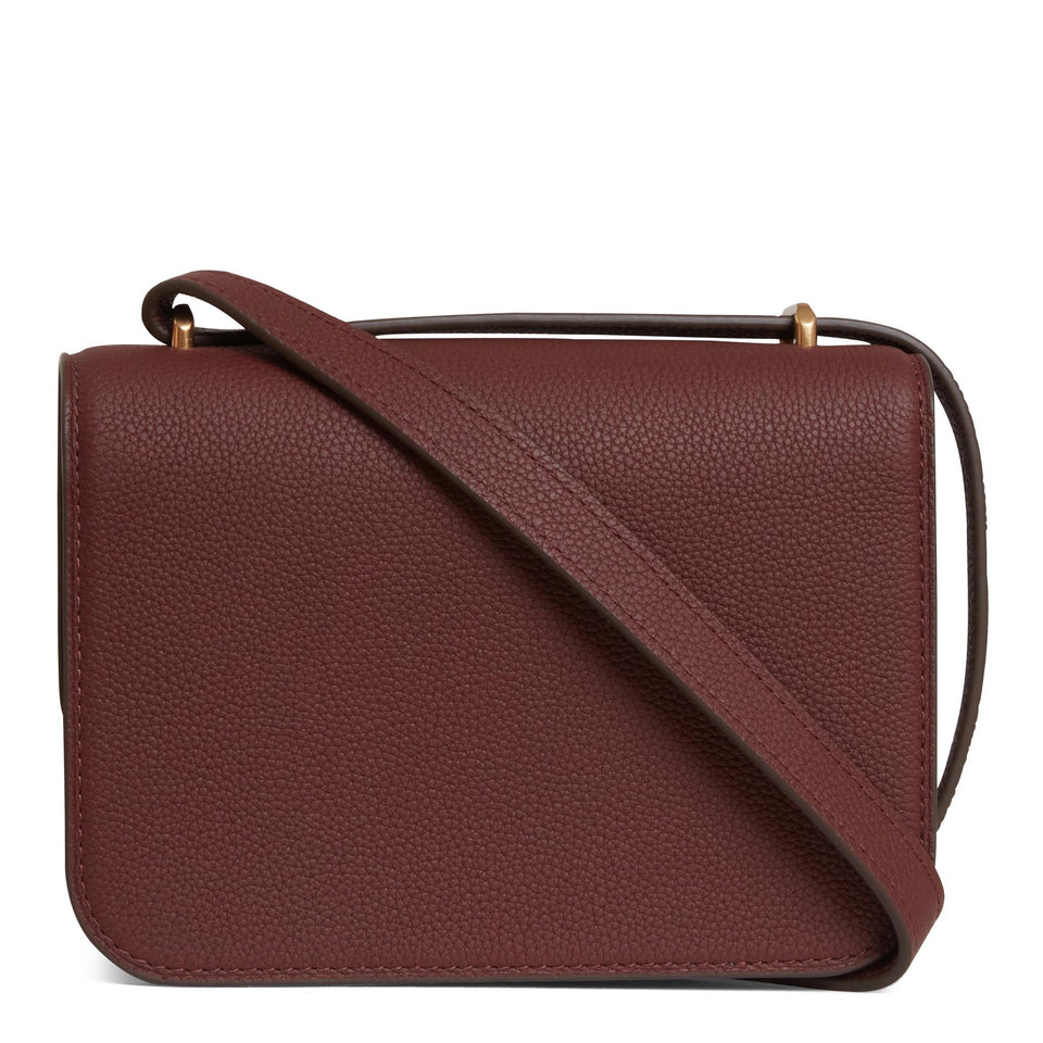 Borsa piccola "Eleanor Pebbled" in pelle rossa 155671 200 TORY BURCH 