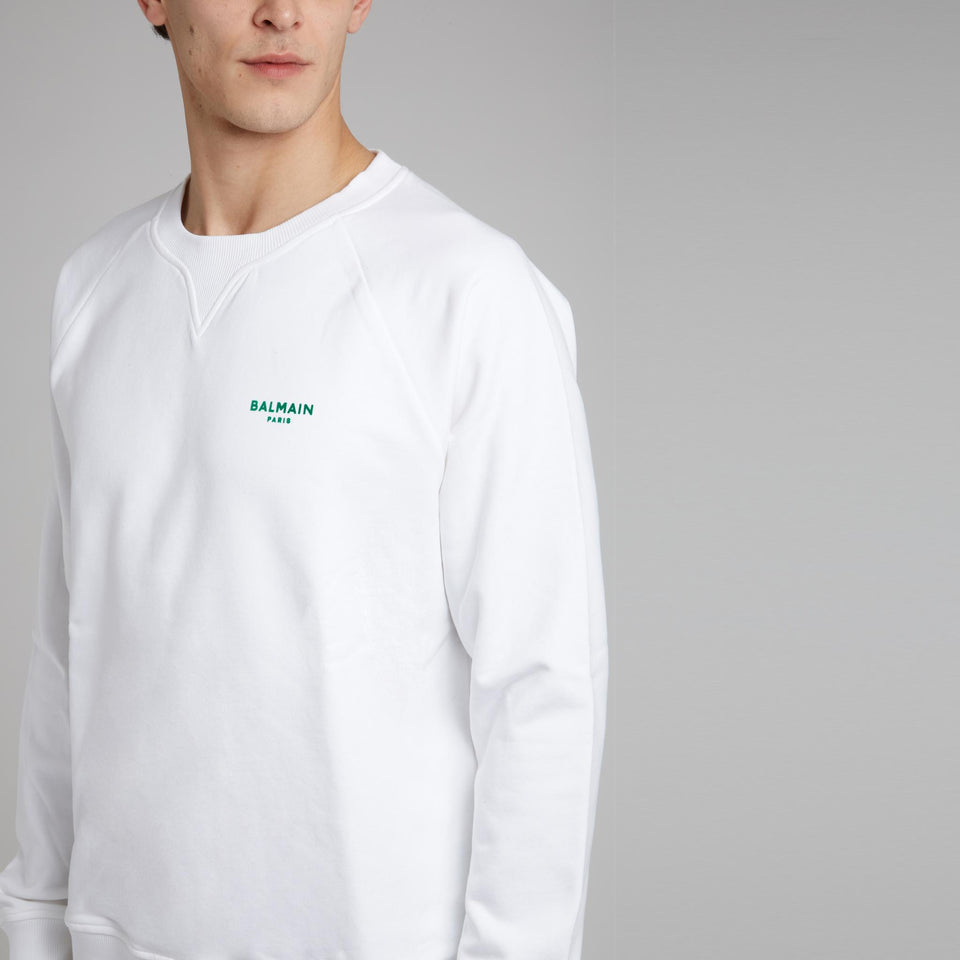 White cotton sweatshirt