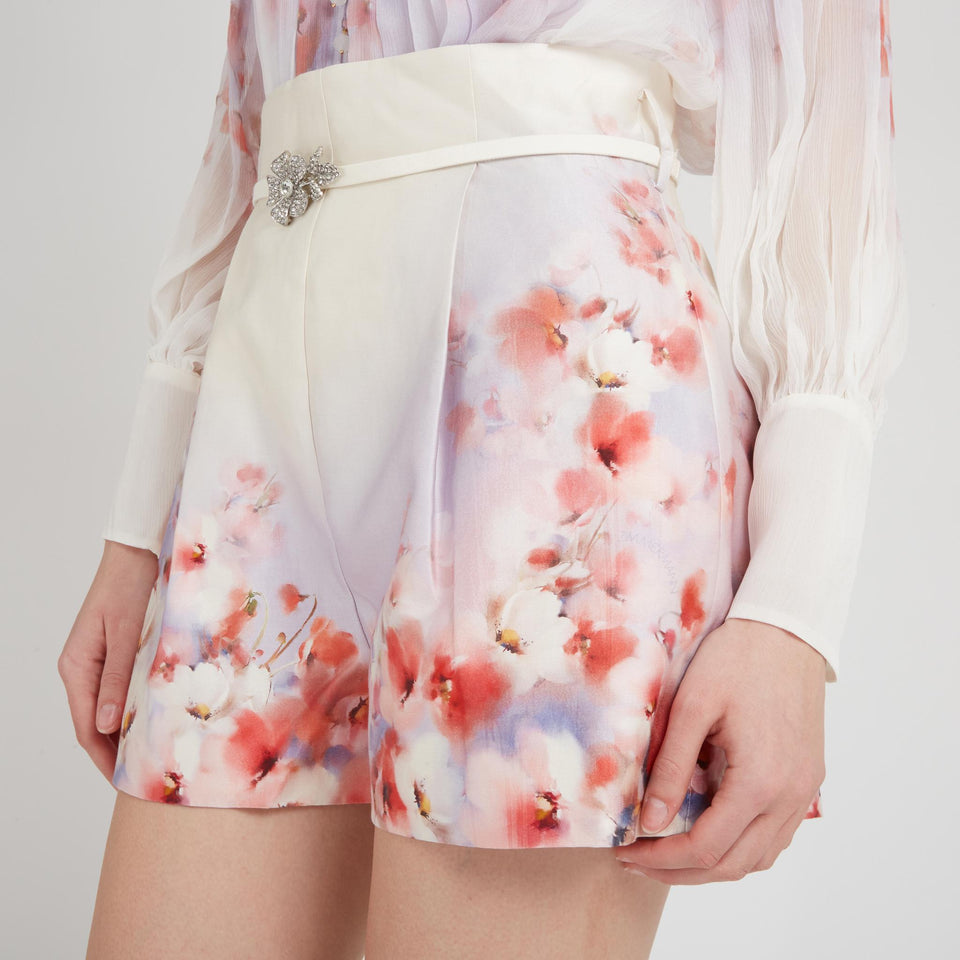 Short "Crush" in lino multicolor