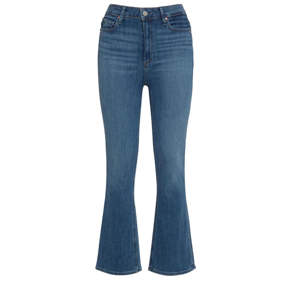 Jeans svasato "Claudine" in denim blu