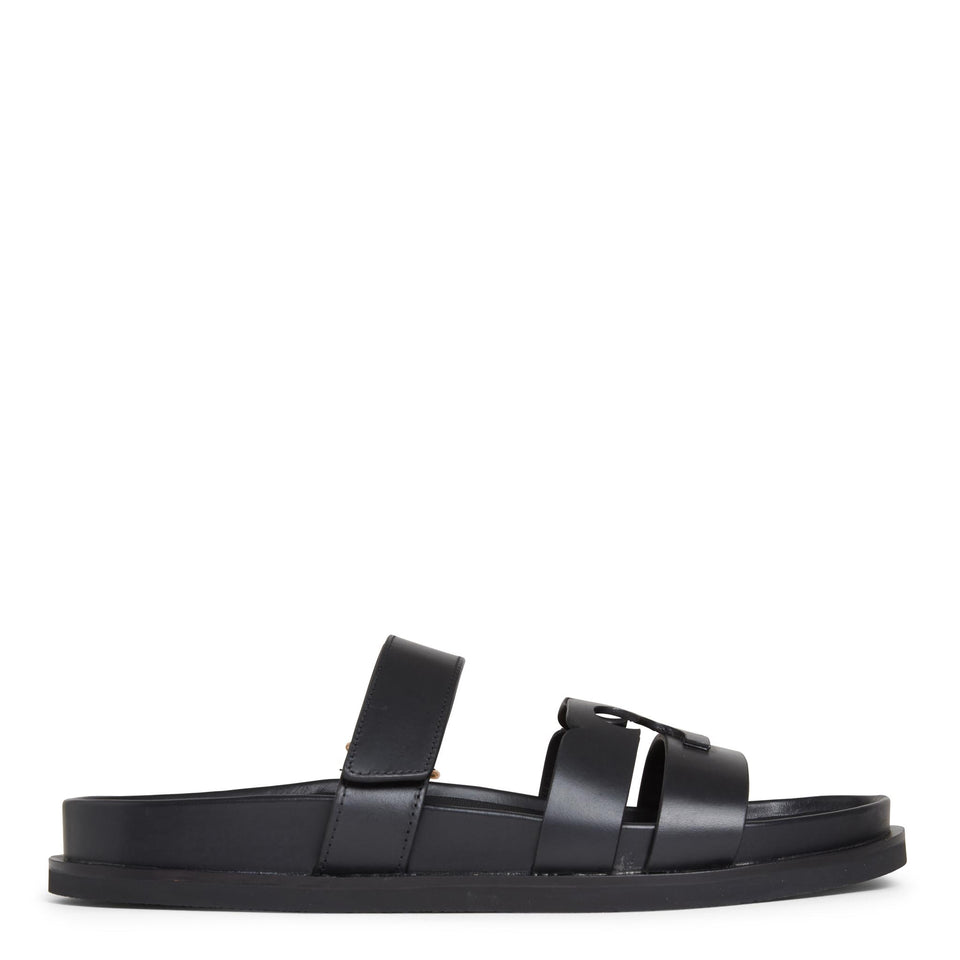 Sandalo "Ines" in pelle neri 161636 006 TORY BURCH 