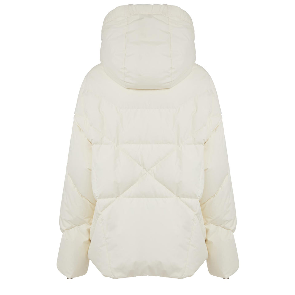 Piumino "Iconic" in tessuto bianco