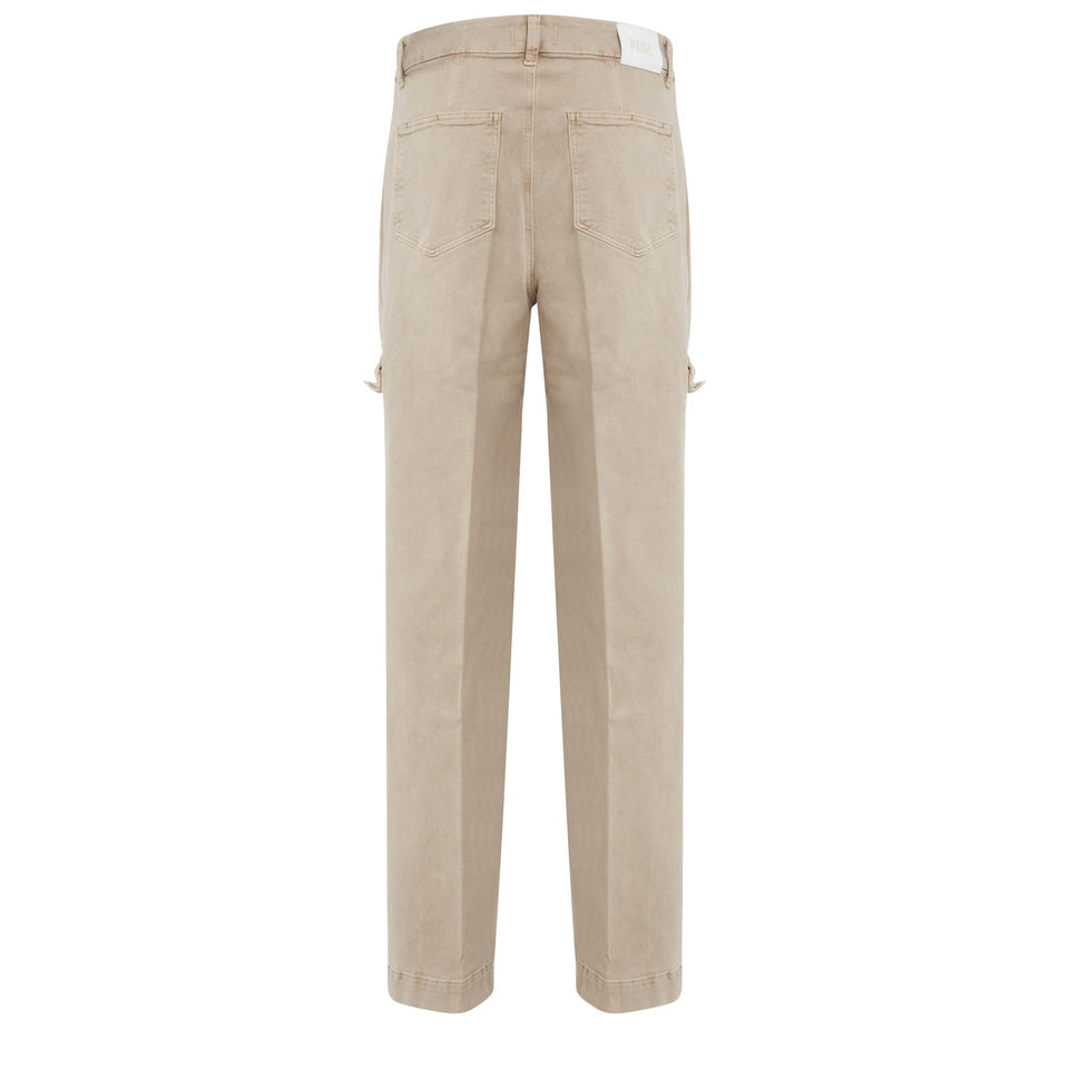 Pantalone cargo "Haper W/Utility" in cotone beige