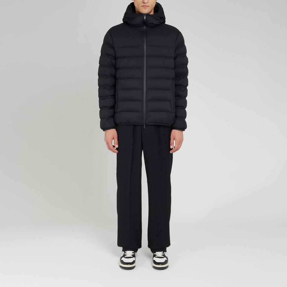 "Arroux" down jacket in black fabric