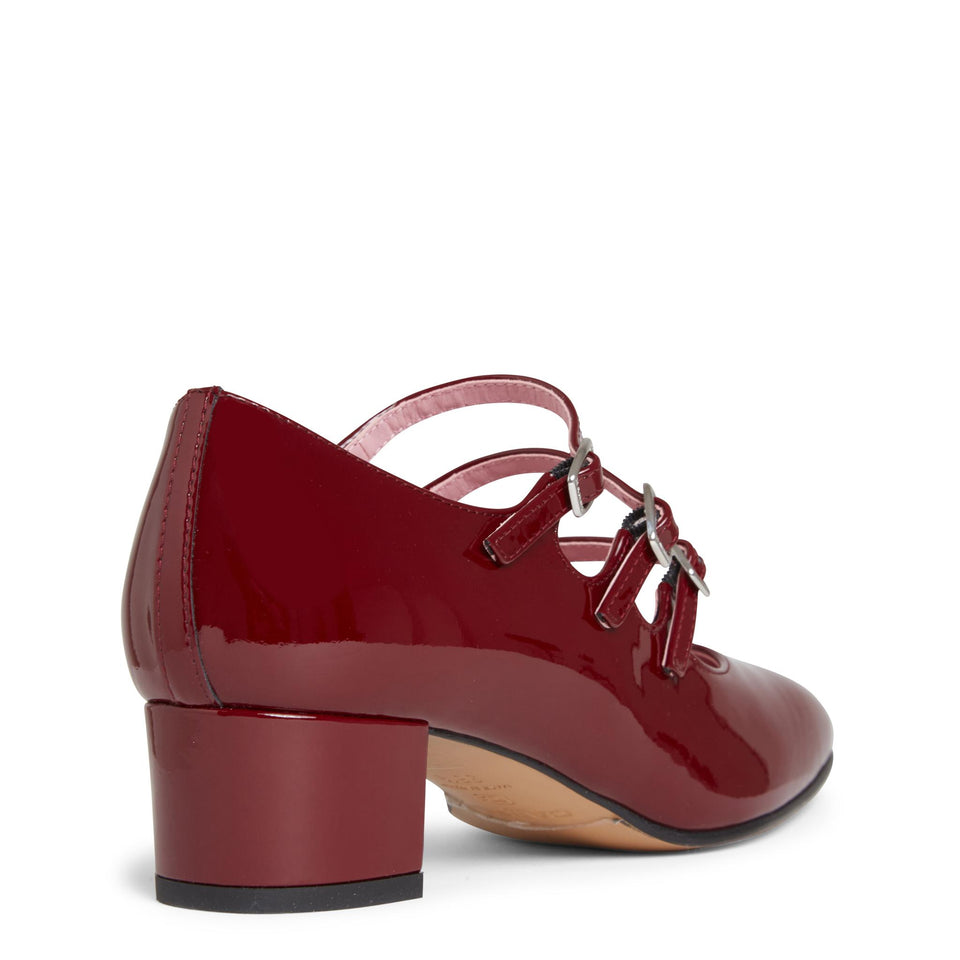 Decolletè "Kina" in pelle bordeaux KINA VERNISBORDEAUX CAREL PARIS 