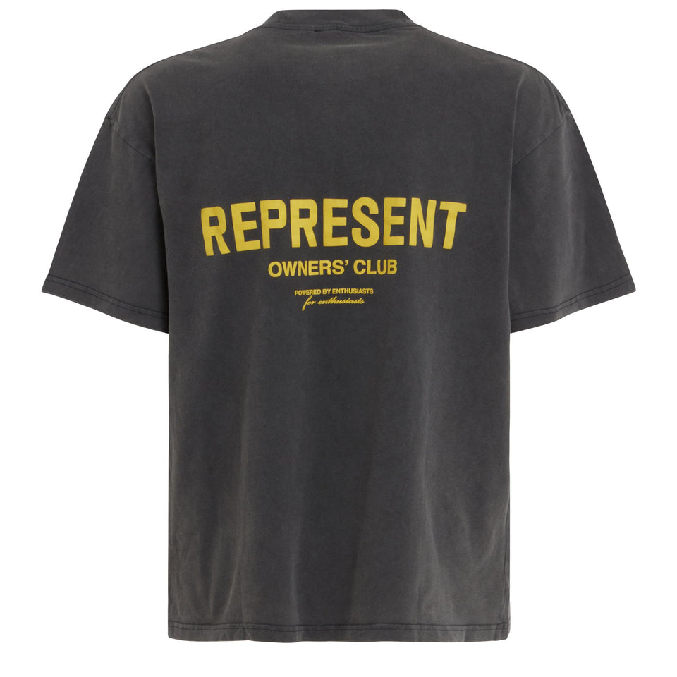 ''Owners club'' t-shirt in gray cotton
