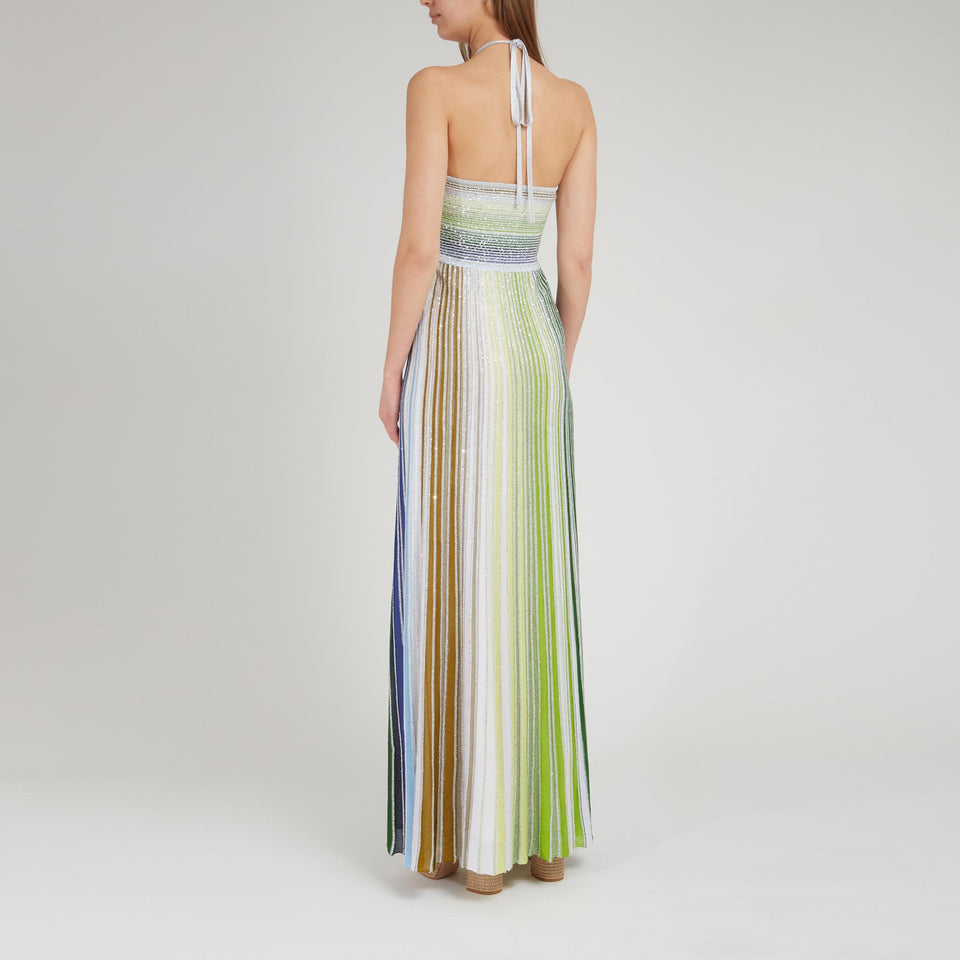 Abito in tessuto multicolor