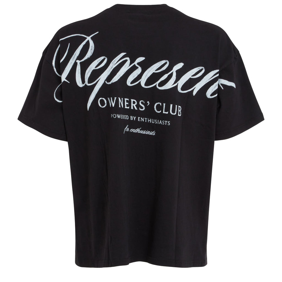 ''Represent Owners Club'' T-shirt in black cotton