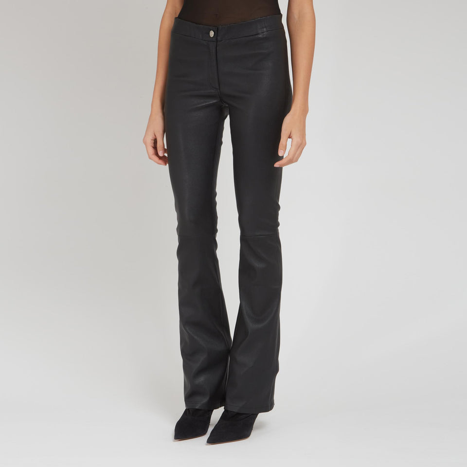 "Izzy" black leather trousers