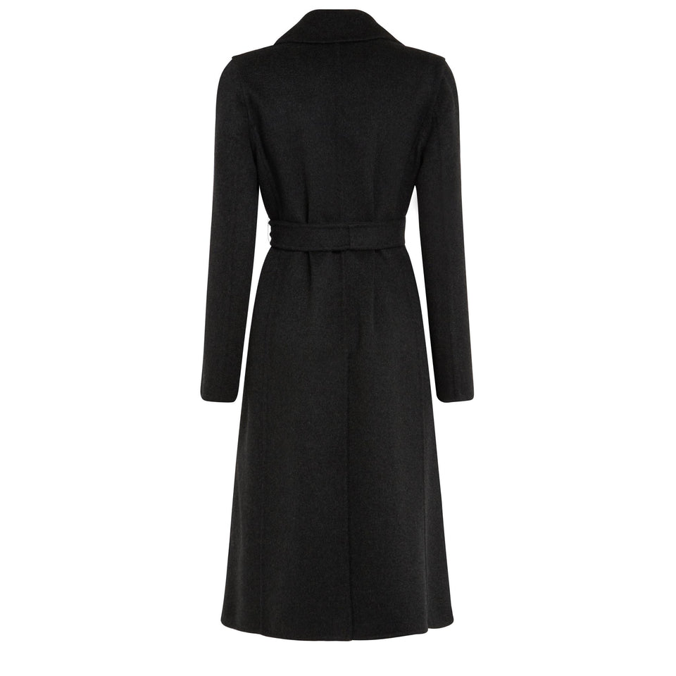 Gray cashmere coat