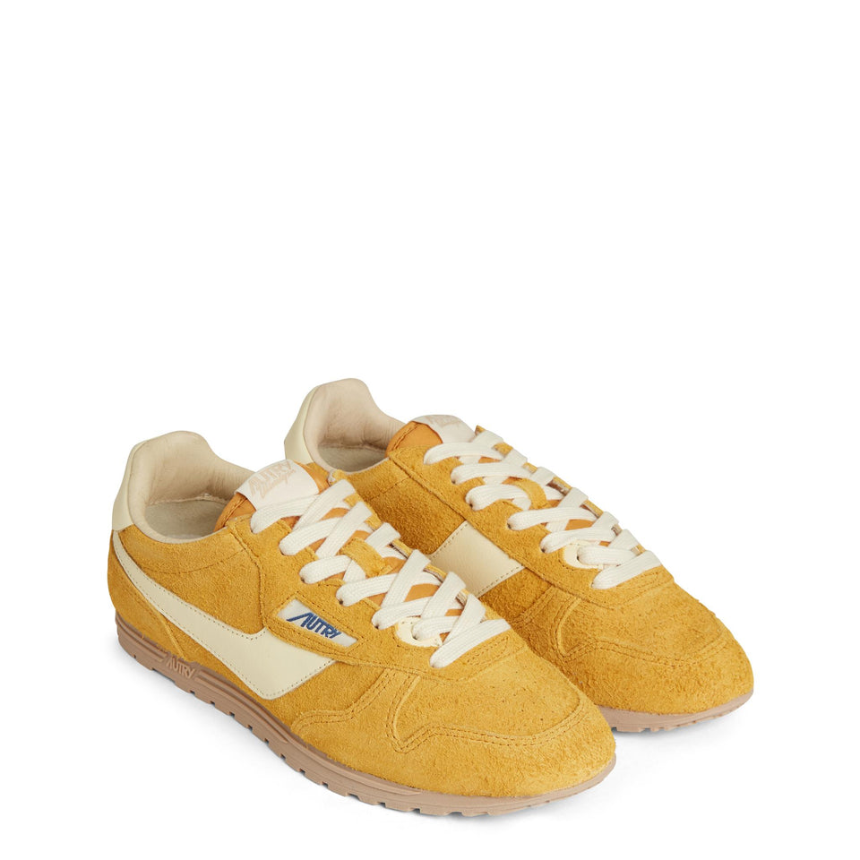 Sneaker in pelle gialla WSLW-UB03 MINYEL/RUT AUTRY 