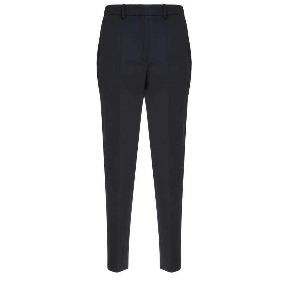 Pantalone sartoriale in lana blu