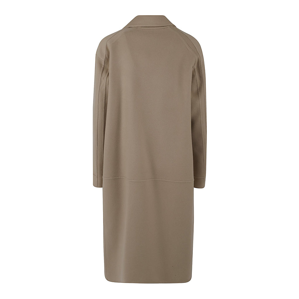 Cappotto in cashmere beige D60639 DK05I3809SABBIA KITON 
