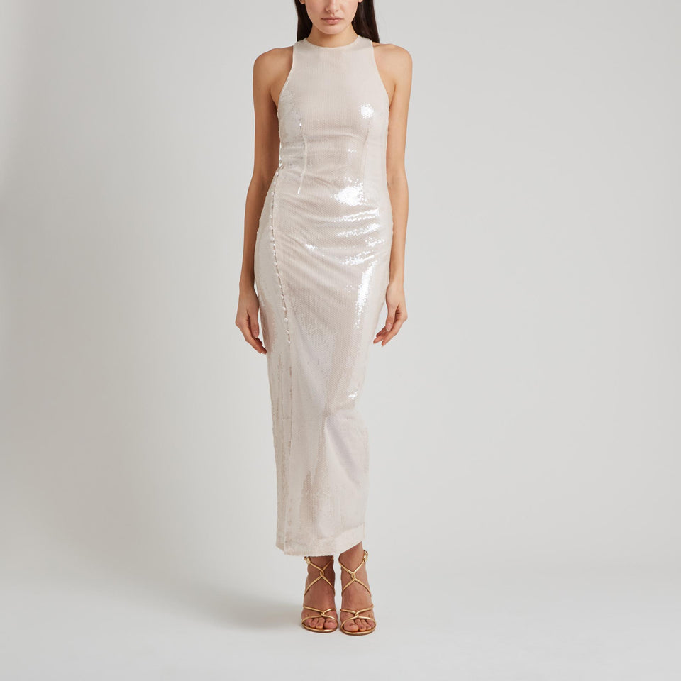 Abito in paillettes rosa