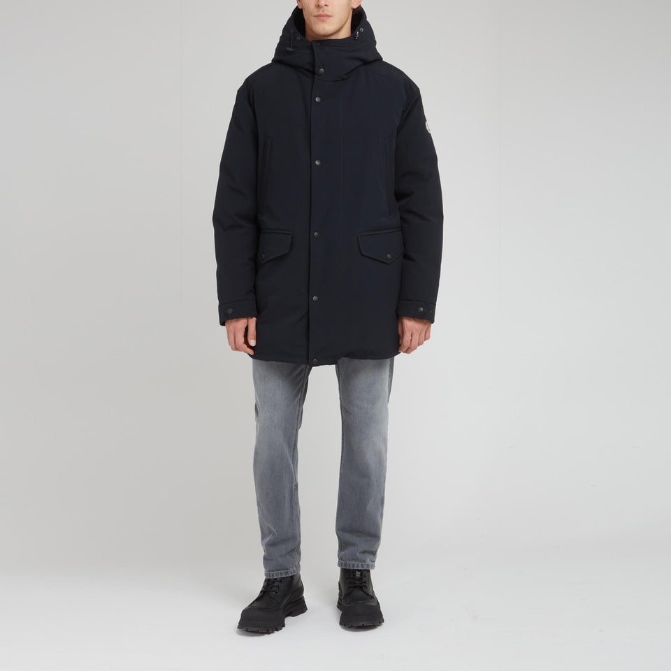 Parka "Prefouns" in blue fabric