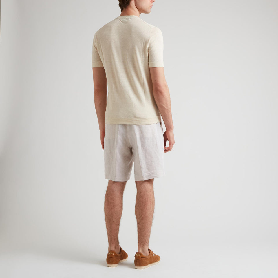 Maglia in cashmere beige