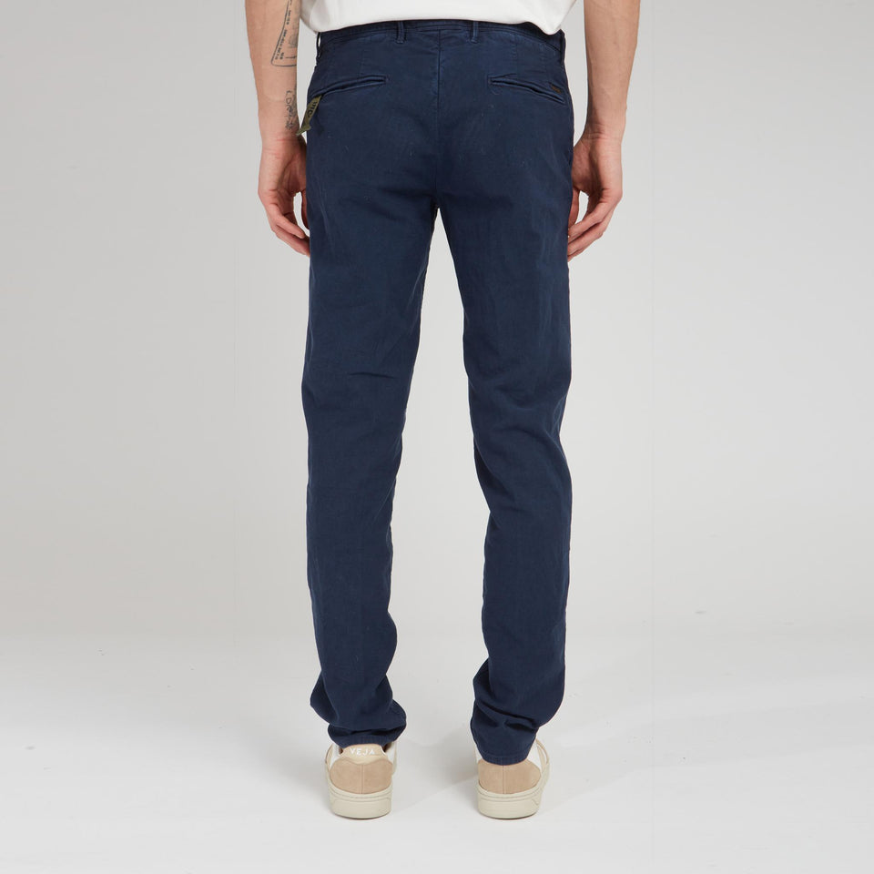 Pantalone in canvas blu - GIO MORETTI