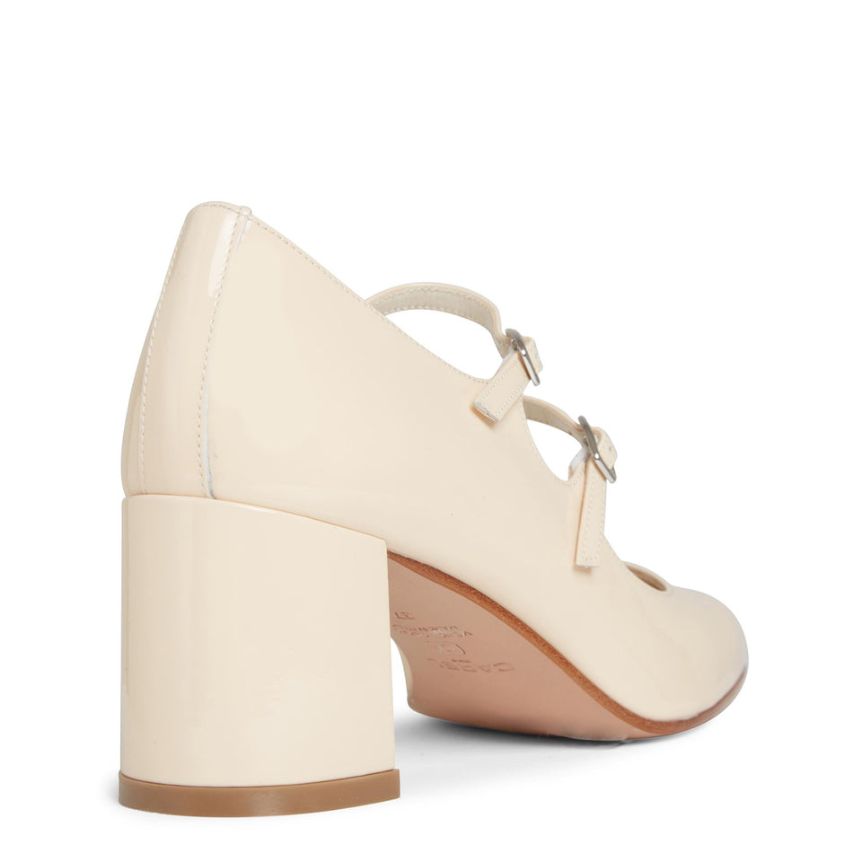 Decolletè "Alice 23" in pelle beige ALICE23 VERNISNUDE CAREL PARIS 