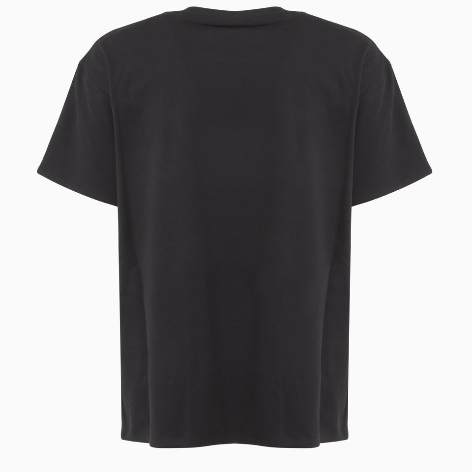Black cotton T-shirt