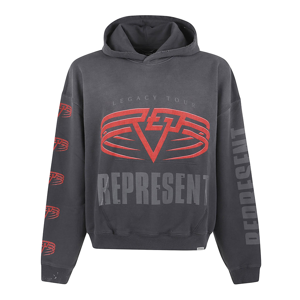 Felpa in cotone grigia MLM100366 46 REPRESENT 