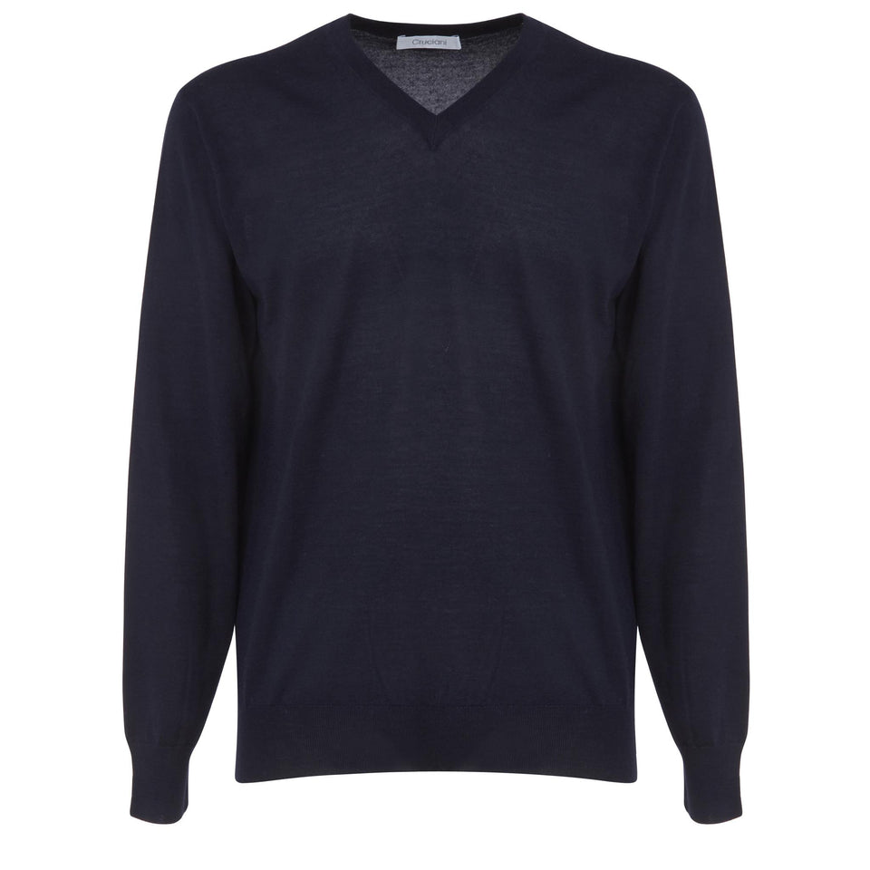 Blue cashmere sweater