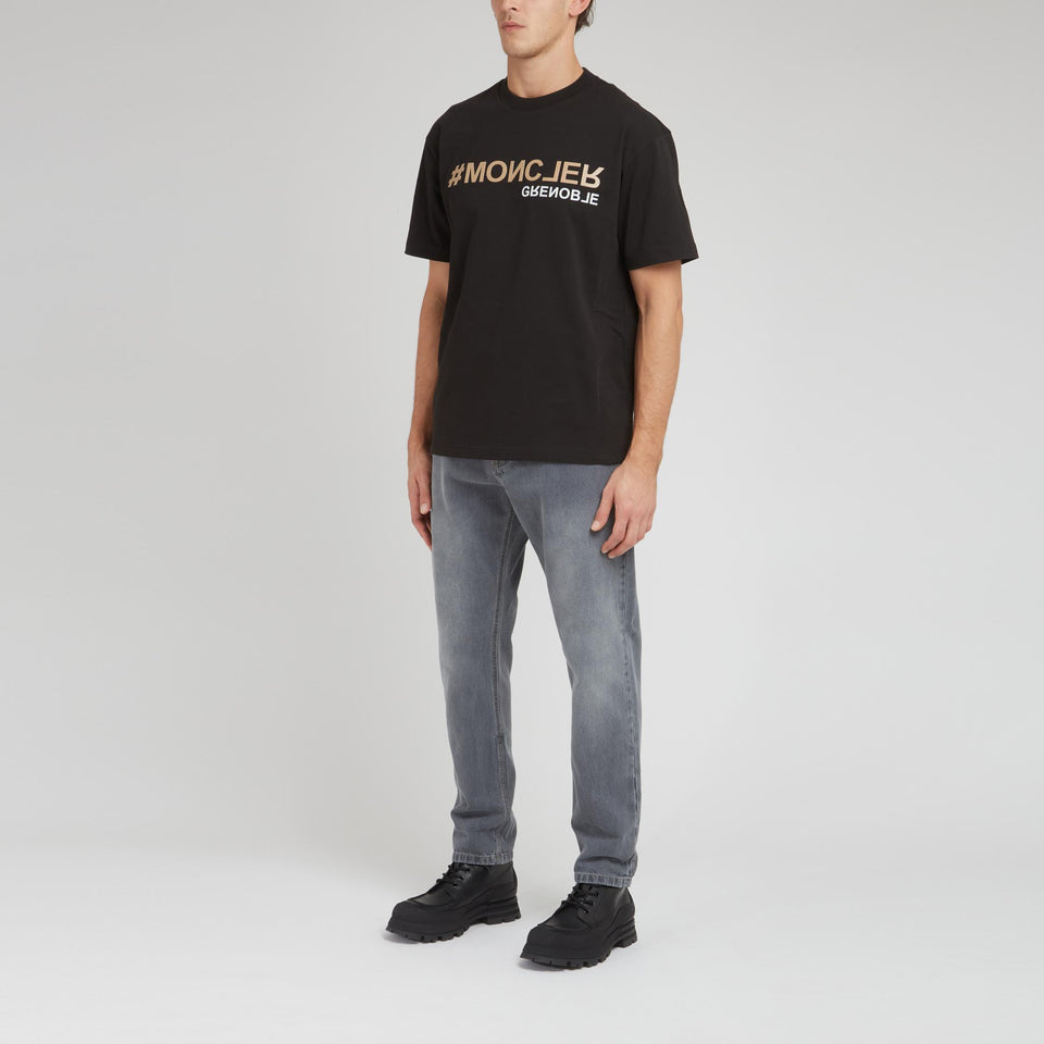 T-shirt ''Grenoble'' in cotone nera