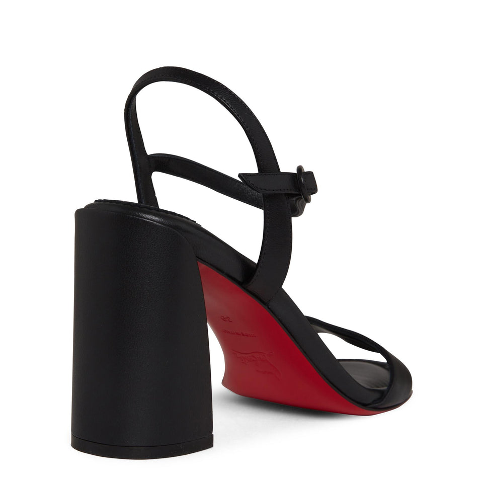 Sandali "Miss Jane 85" in pelle neri 1240672 B439 CHRISTIAN LOUBOUTIN 