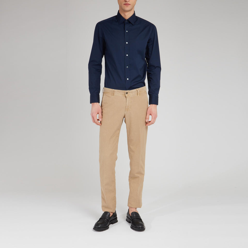 Camicia in cotone blu - GIO MORETTI