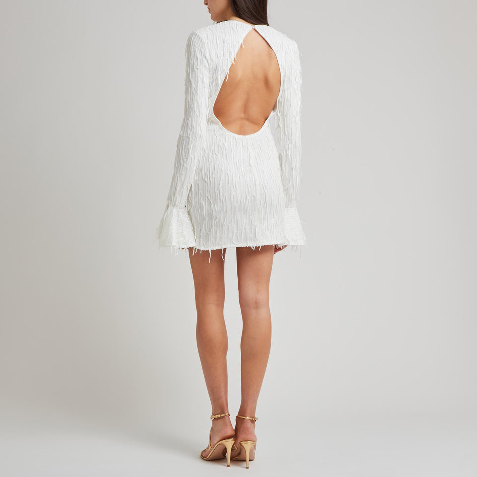 Abito in tessuto bianco