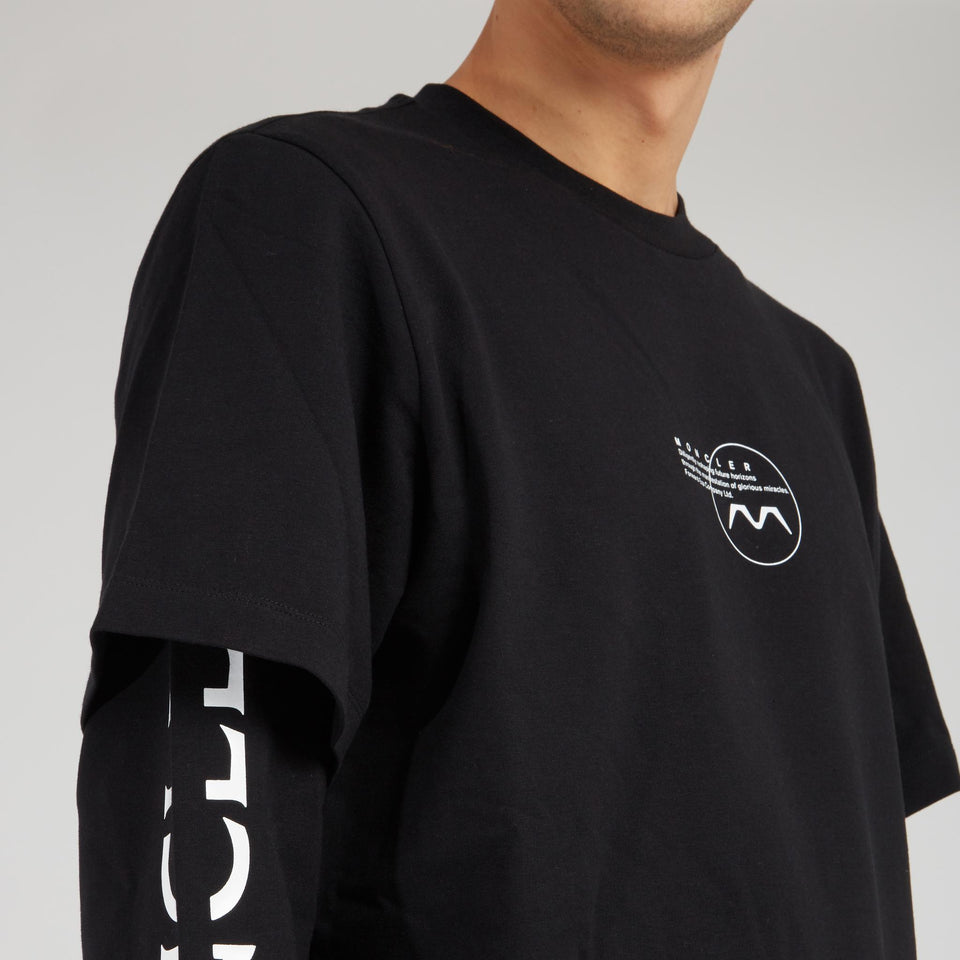 T-shirt in cotone nera - GIO MORETTI