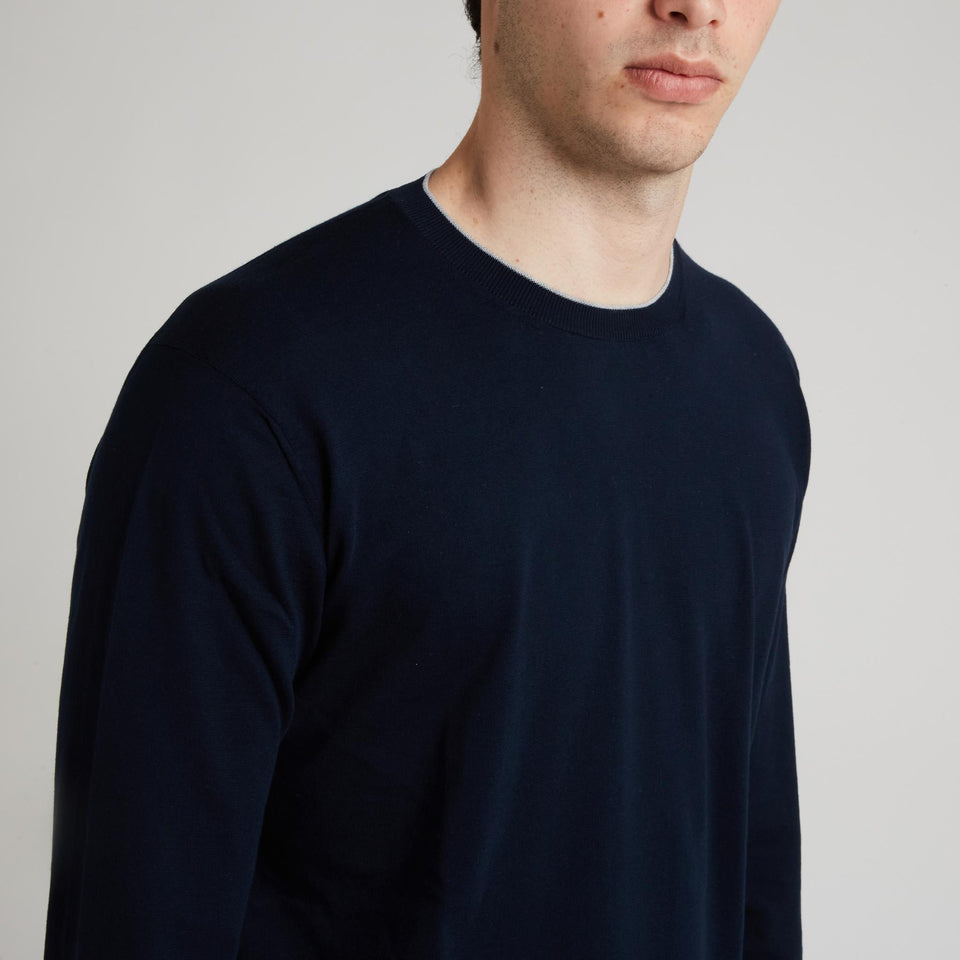 Blue cashmere sweater