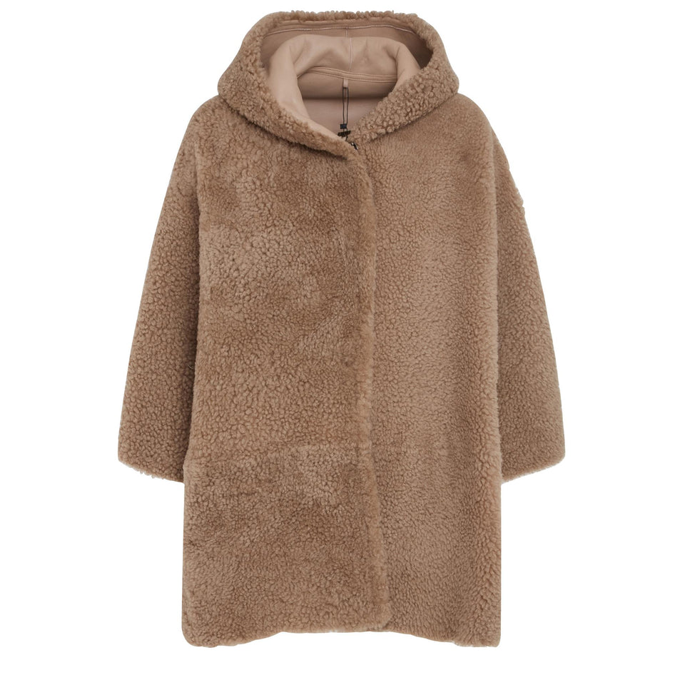 Montone in brown shearling