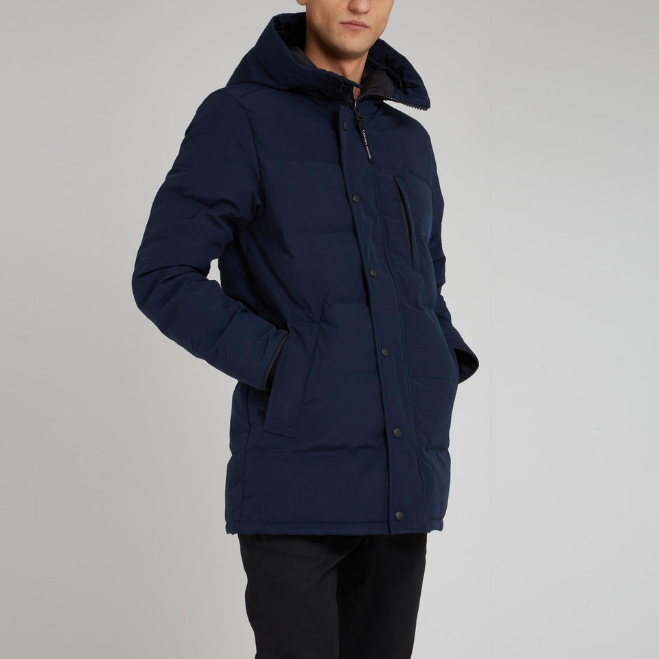 Parka "Carson" in tessuto blu
