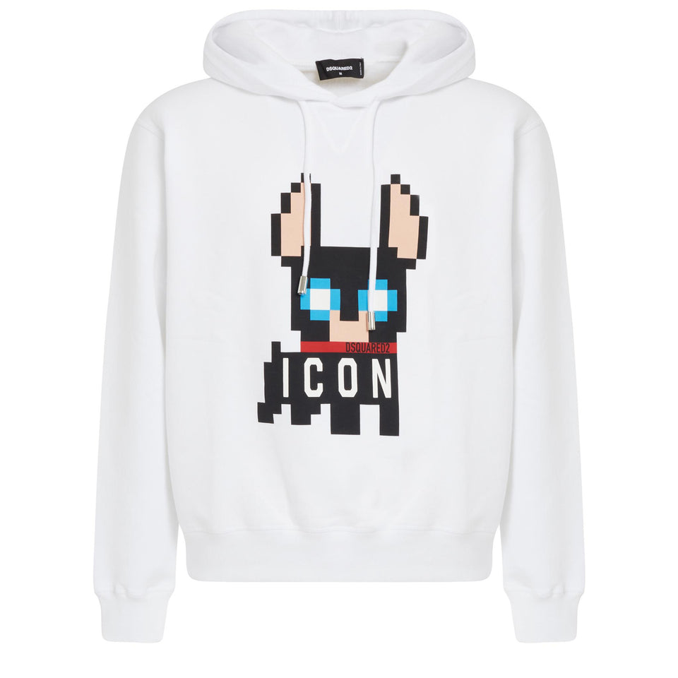 White cotton sweatshirt