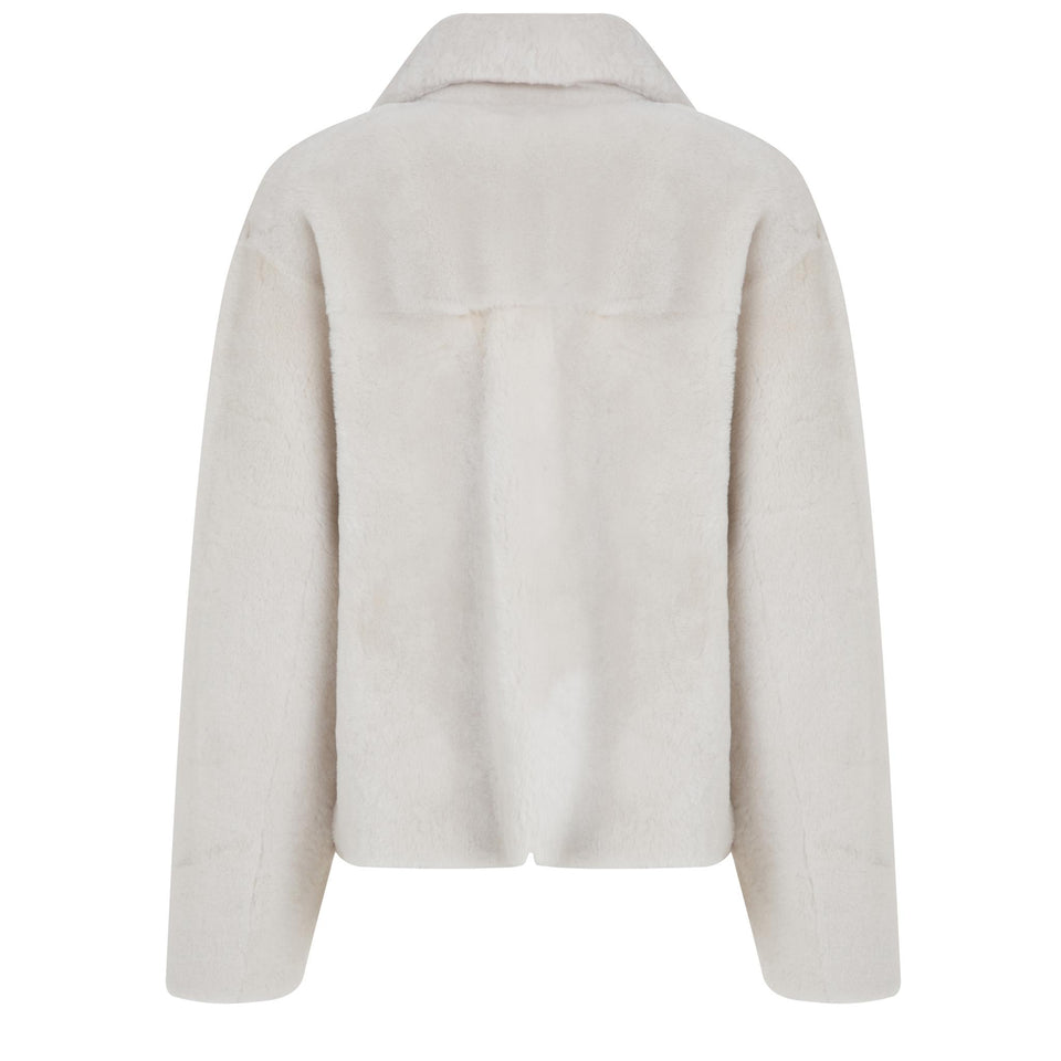 Double face "Sevan" Montone in Gray Shearling