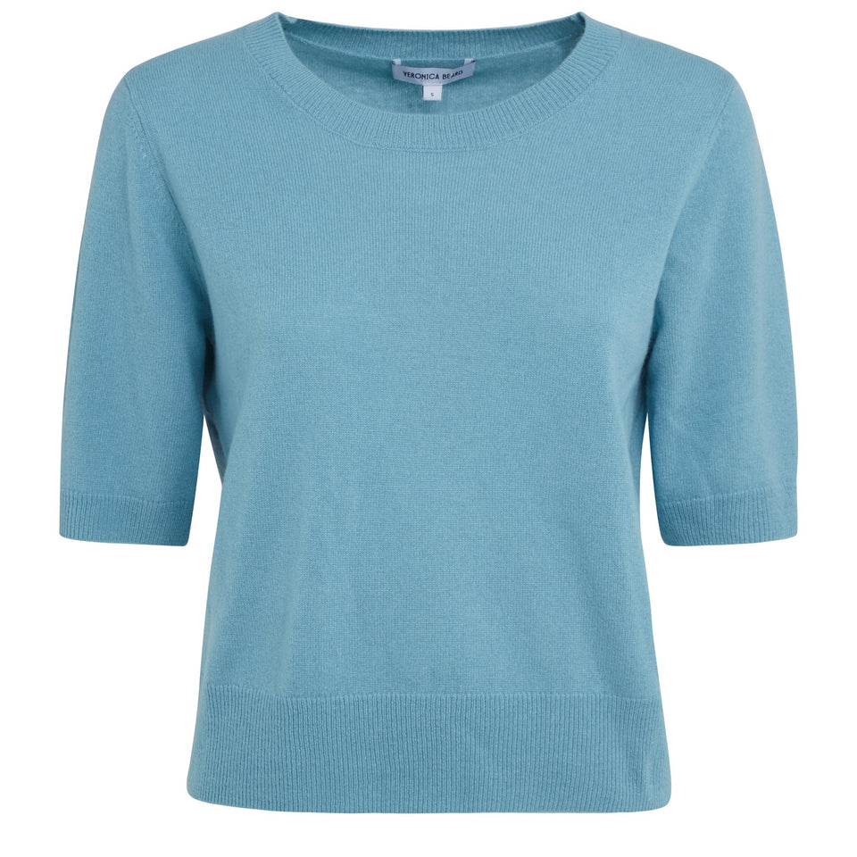 Maglia "Shana" in cashmere azzurra