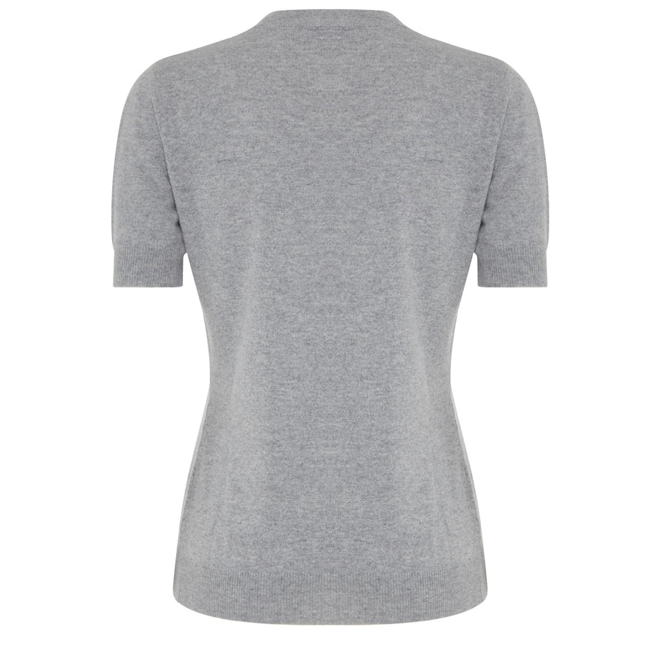''La Medusa'' T-shirt in grey wool