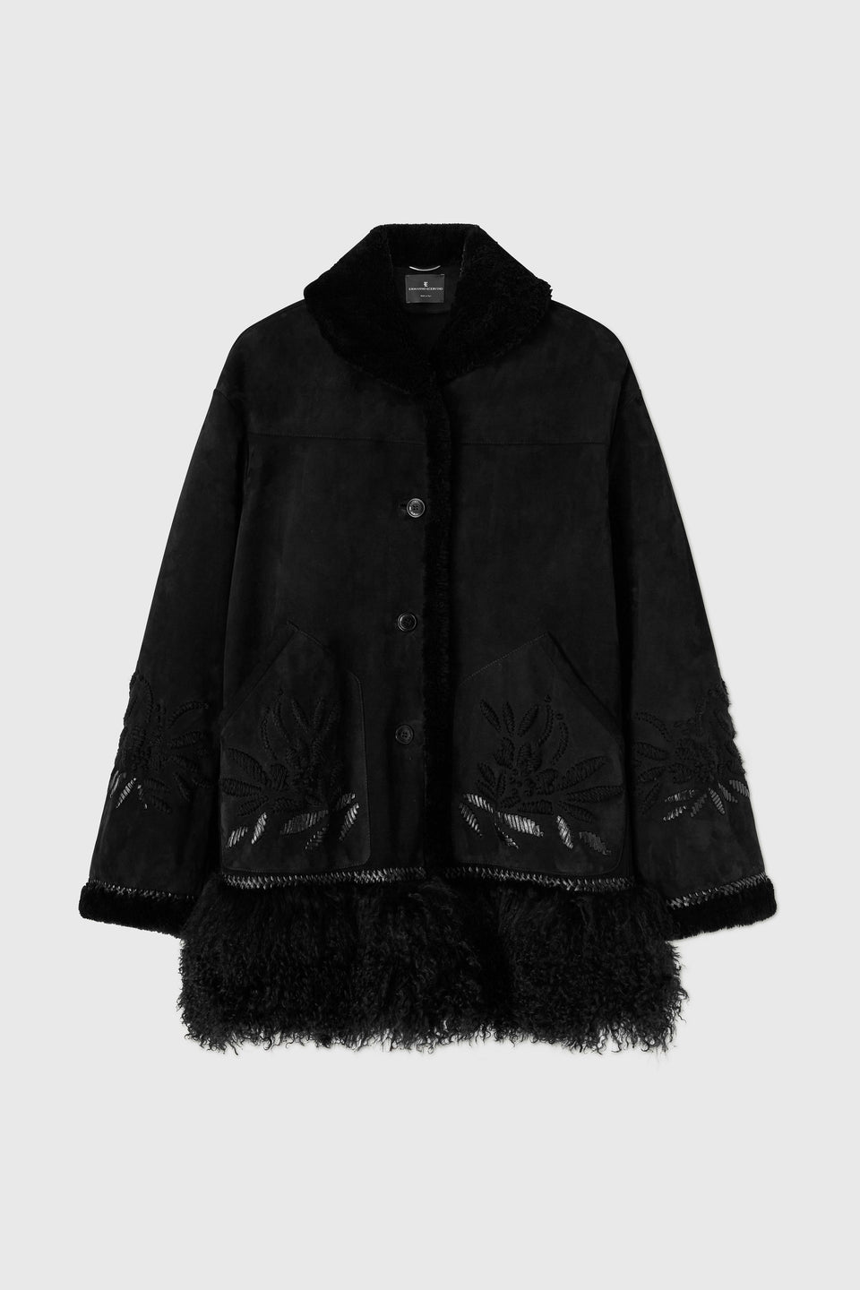 Black Shearling Sheepskin